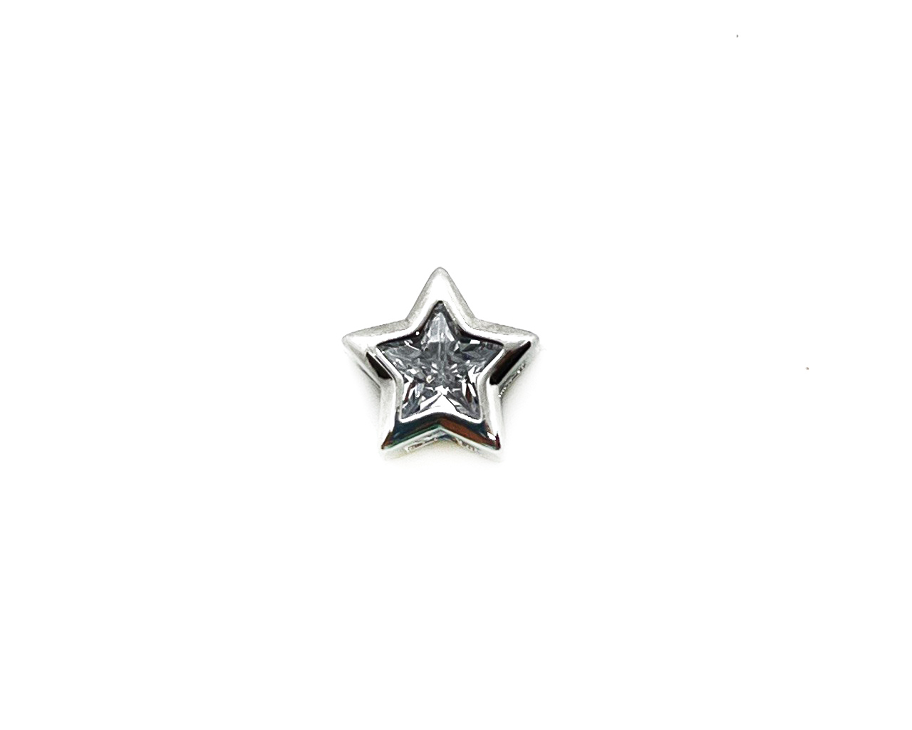 Разделитель для бусин звезда цвет серебро размер 9*5мм