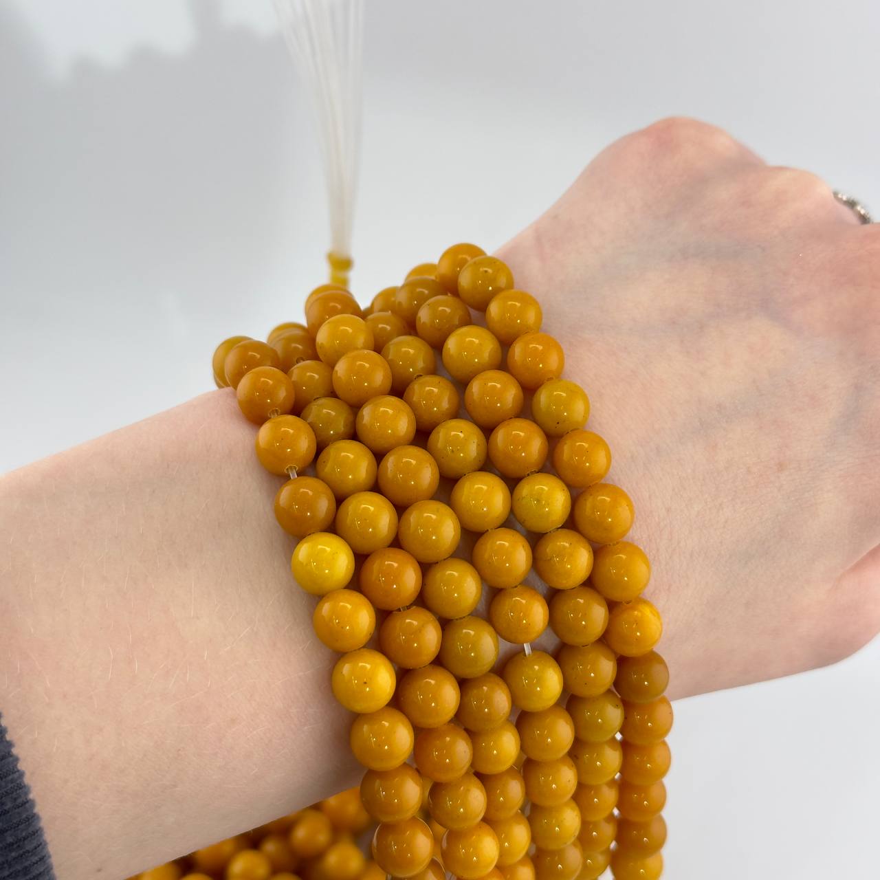 Бусины Халцедон размер 8мм натуральный камень
